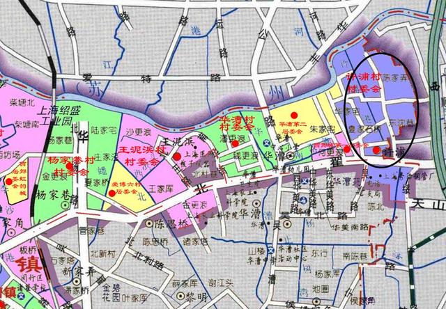 上海虹橋商務(wù)區(qū)北部的許浦村：大部分要動遷，成為綠化為主的地區(qū)